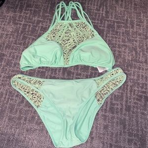 O’Neill Lime Green Mesh Bikini